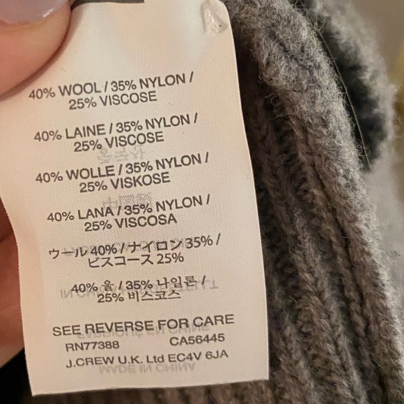 J. Crew Grey Long Sleeve Turtleneck Sweater Dress | Small - Picture 7 of 8